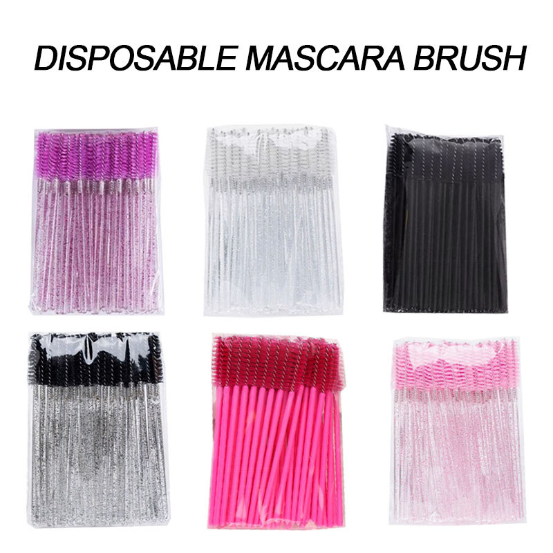 Eyelash Brushes Microbrush for Eyelashes Extensions Brush Spoolie Brushes Eyebrow Comb Makeup Cosmet