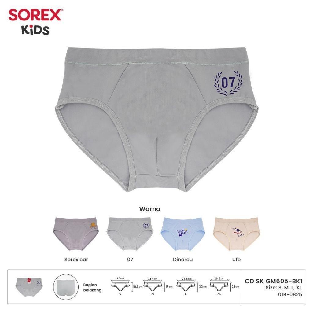 [ 3 ชิ้น ] Sorex Kids Boys CD SK GM 605 | Sorex ชุดชั้นในเด็ก GM 605 คุณภาพสูง | โซเรซิน