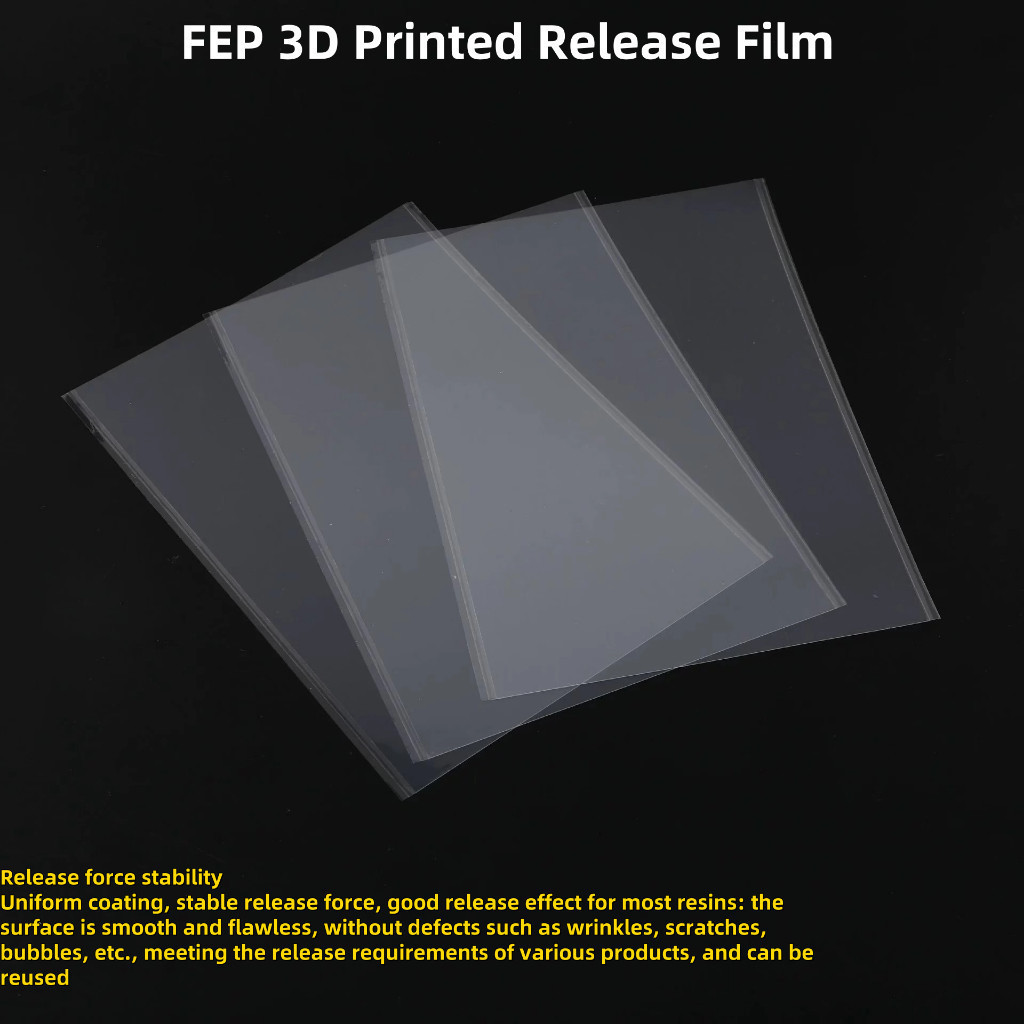 กว้าง 200-300 มม. FEP 3D พิมพ์ Release Film UV Curing Release Film High Success Rate Long Lifespan เ
