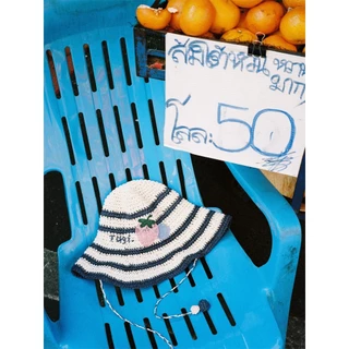 Tagi. Wide-brimmed Woven Hat หมวกสานปีกกว้าง