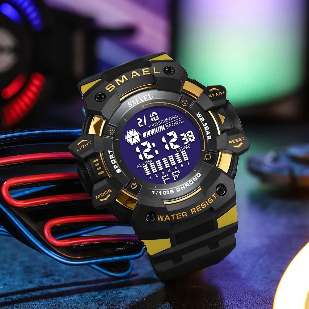 2023 Men Watches Luxury Man Military Watch SMAEL 8050 Waterproof Big Dial Fashion LED Backlight Spor