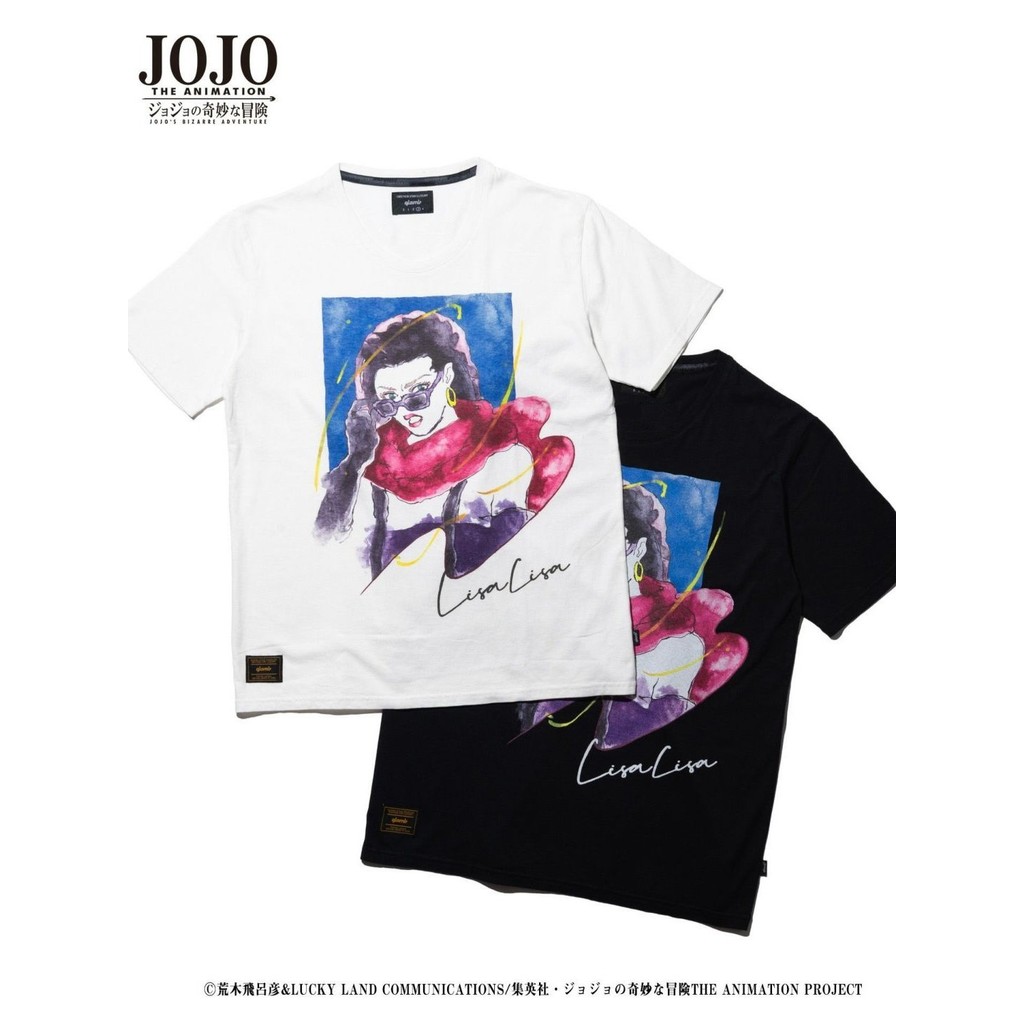 อะนิเมะสไตล์ของตัวเอง jojos Bizarre Adventure Lisa Lisa Lisa Lisalisa พิมพ์เสื้อยืดผ้าฝ้ายลําลองหลวม