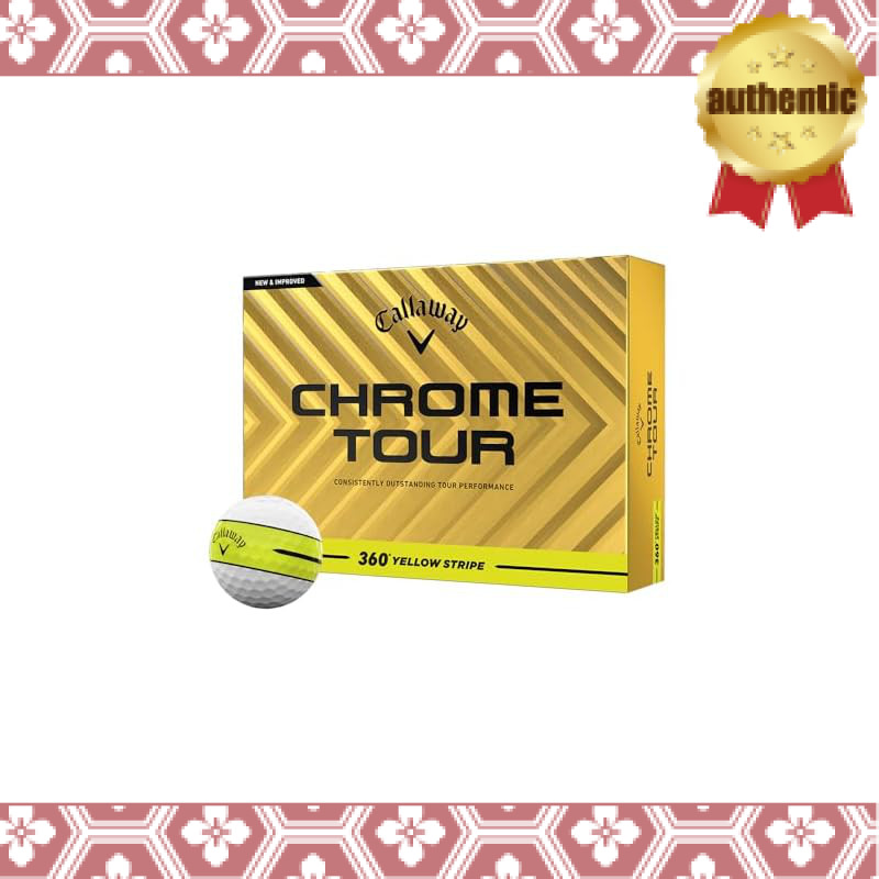Callaway Chrome Tour 24 Golf Balls - 4-Piece Structure, 1 Dozen (12 Balls), White