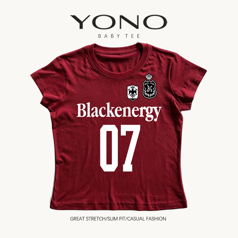 (พร้อมส่ง24ชม.) เสื้อ baby tee ลาย Blackenergy 07 เสื้อยืดผู้หญิง y2k ทรงเข้ารูป สไตล์สปอร์ตแฟชั่น ผ้ายืดใส่สบาย