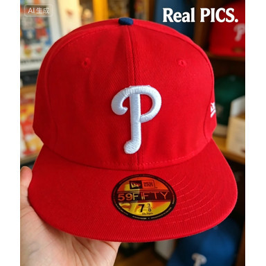 หมวกเบสบอล Philadelphia Phillies Authentic Collection 59FIFTY ติดตั้งหลายสีปักหมวกกันแดดสําหรับบุรุษ