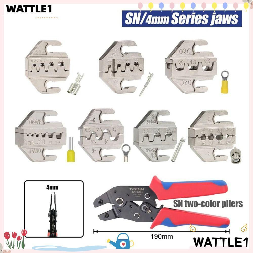 WTTLE CRIMPING คีมขากรรไกร, SN-2546B 02C กว้าง 4 มม.SN CRIMPING คีม Jaw, 06WF 2549 03H โลหะผสม 48B 5
