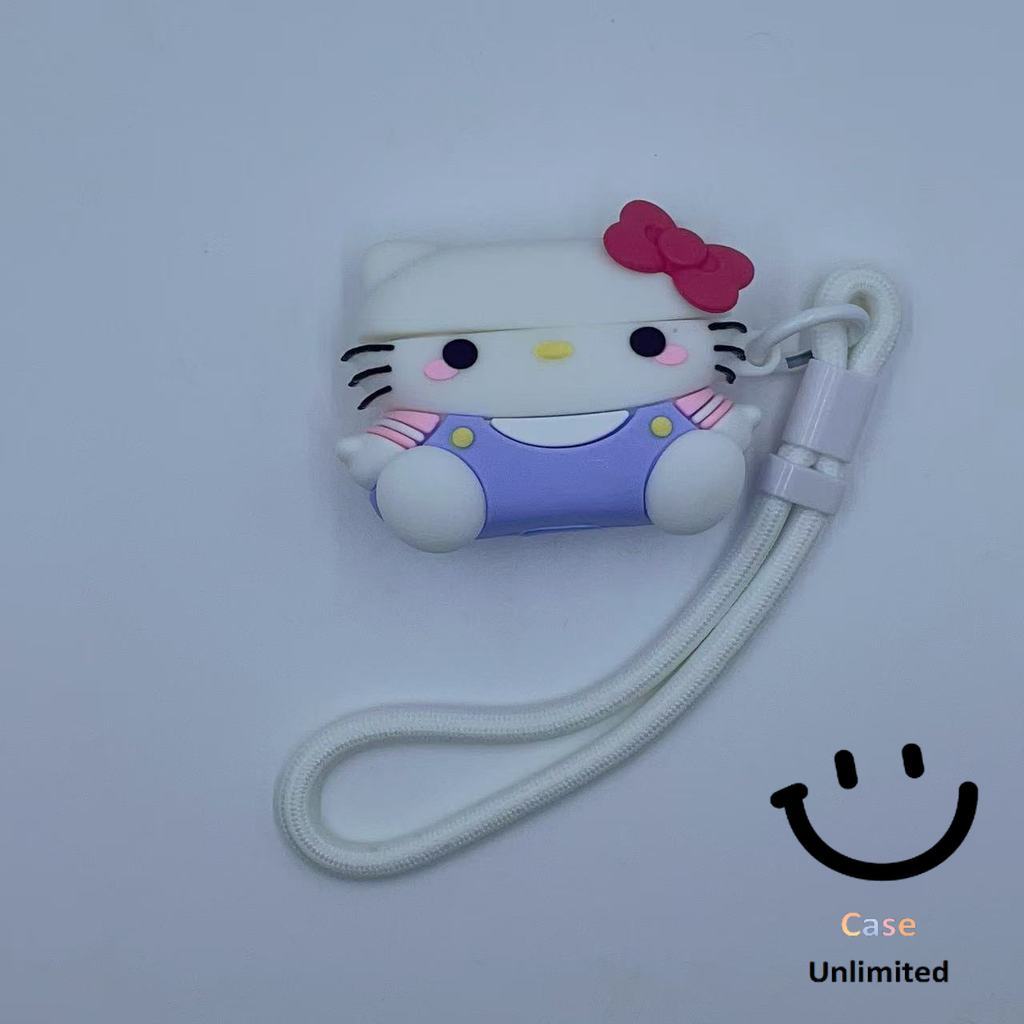 สําหรับ GOOJODOQ J201 J206 J228 J229 เคส Case หูฟัง & Lanyard Creative Bowknot Cat รูปแบบ