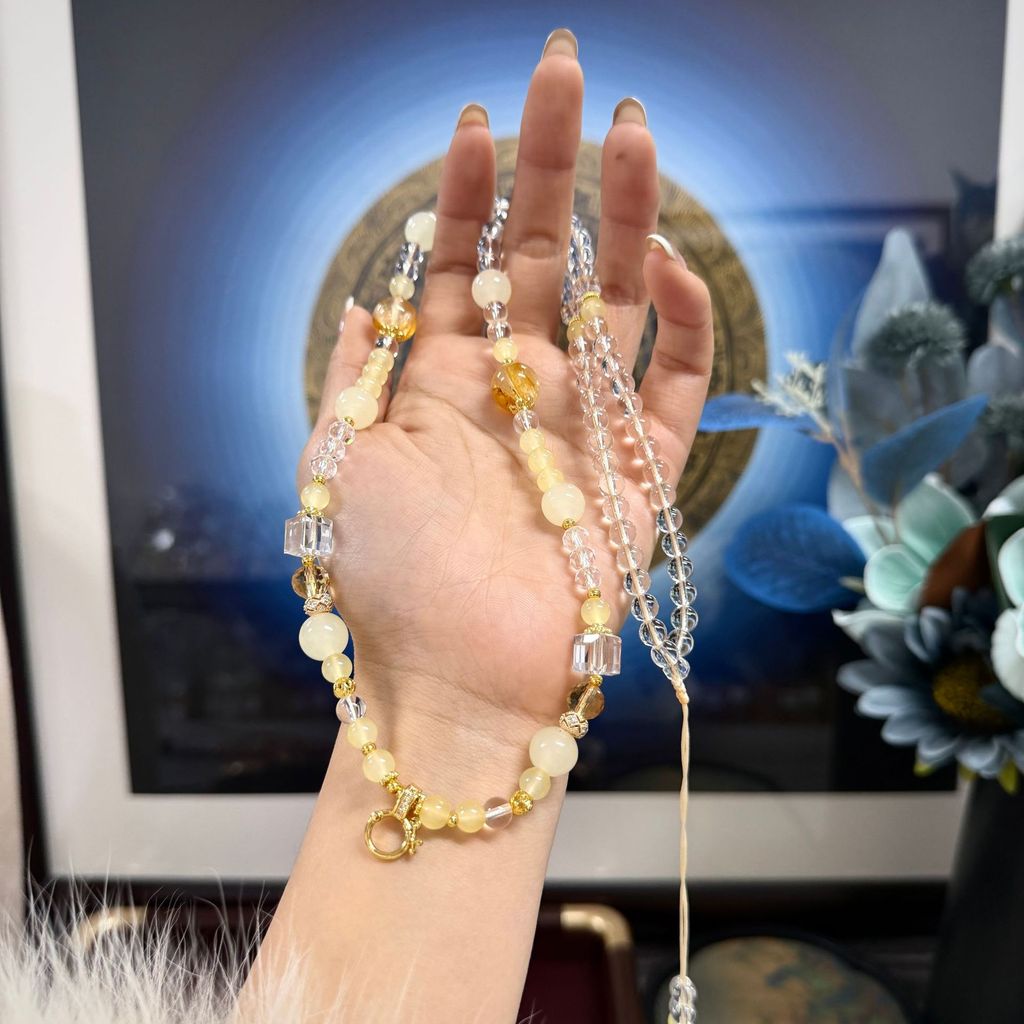 T Thailand Amulet Thai Topaz Necklace