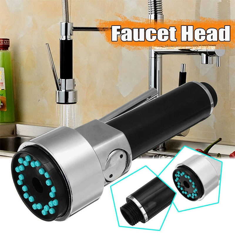 Kitchen pull-out faucet nozzle handheld ABS faucet water-saving high-pressure nozzle bathroom sink f