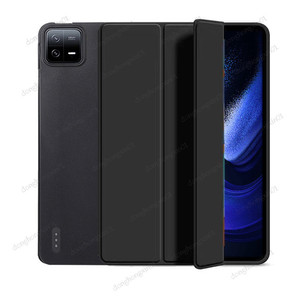 สําหรับ Xiaomi Poco Pad X1 11.2" นิ้ว (2025) Flip Stand PU ป้องกัน Tri-พับขาตั้ง Soft TPU กลับสําหรั