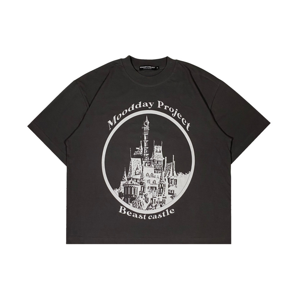 Crop boxy tee crop เสื้อยืด boxy unisex ปราสาท moodday project