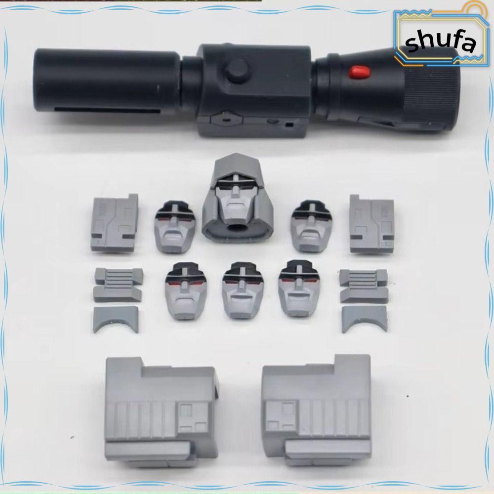 SHUFA Megatron Bright Hand Accessories เกราะไหล่เรซิ่นพิมพ์ลายพร้อมหัวเปลี่ยนแบตเตอรี่สําหรับ SS86 M