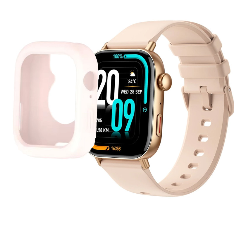 COLMI C8Max กรณี TPU ฝาครอบป้องกันฟิล์มสําหรับ COLMI C8 Max สมาร์ทนาฬิกาปลอก TPU ป้องกันหน้าจอ Smart