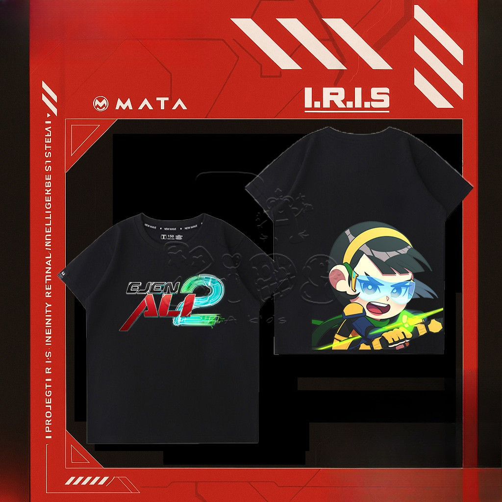 220G เสื้อยืดผ้าฝ้าย 100%NELLY Ejen Ali Movie 2 TShirt Ejen Alicia พิมพ์สําหรับเด็ก TShirt Unisex