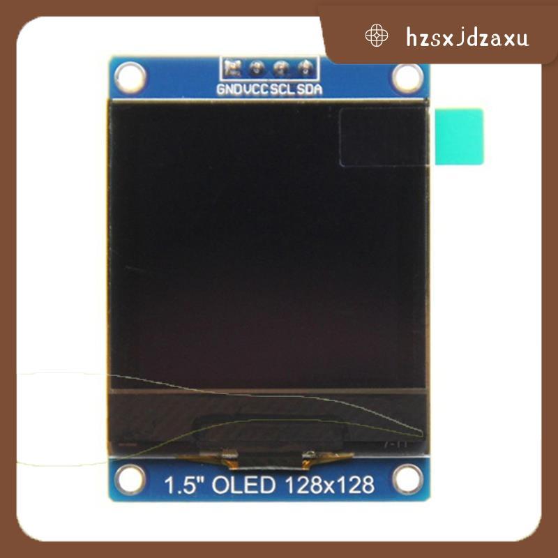 hzsxjdzaxu1.5" SH1107 โมดูลหน้าจอ OLED 128x128, อินเทอร์เฟซ, 4PIN สําหรับ 51 STM32 P22101 Electronic