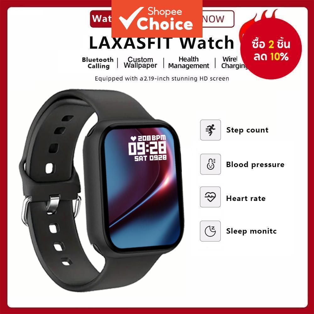 LAXASFIT ใหม่สมาร์ทวอท์ช S9 Max ผู้ชายผู้หญิงกีฬานาฬิกา 2.19 "HD หน้าจอสัมผัส BT Call Smartwatch