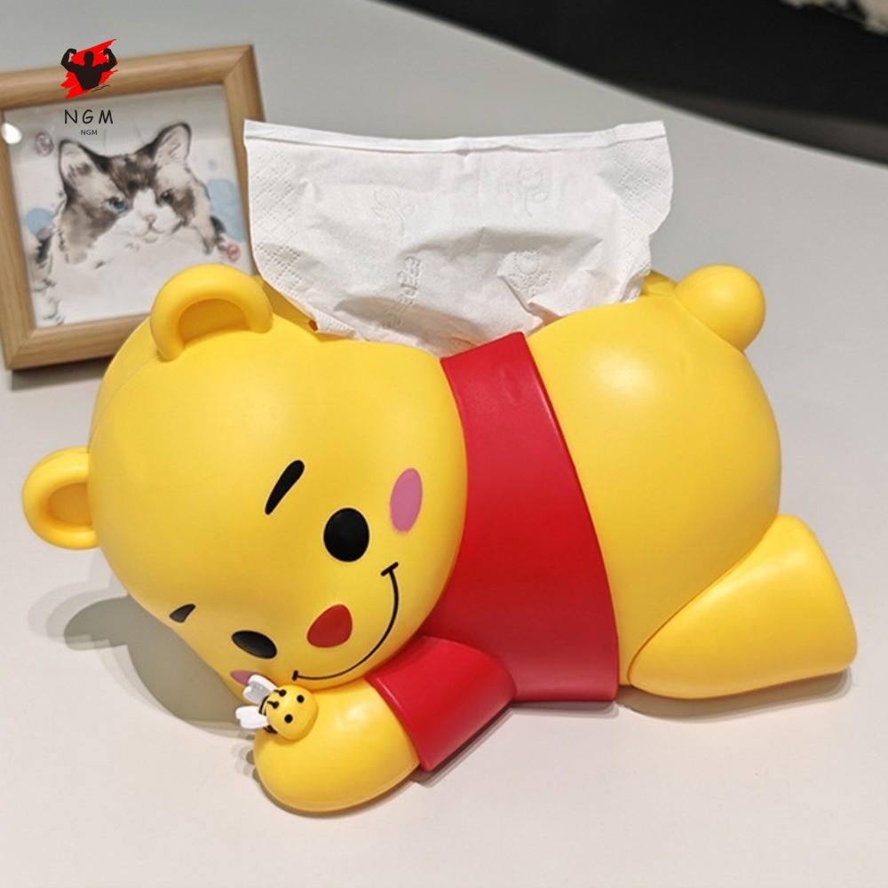 กล่องทิชชู่ลายการ์ตูนหมีพูห์-โมเดลหมีสะสมตกแต่งบ้าน