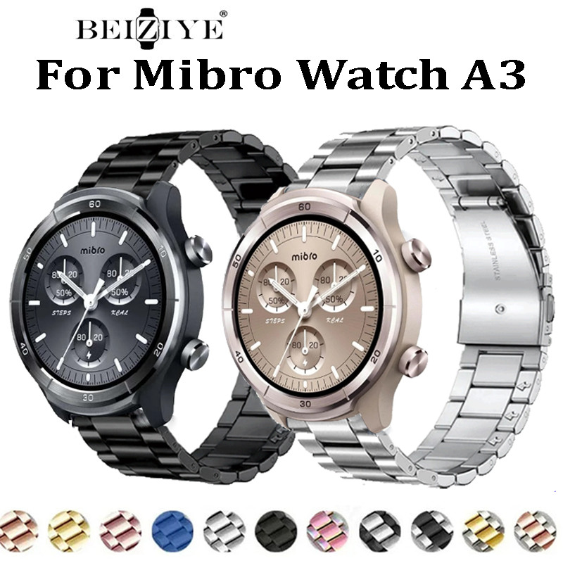 สายสแตนเลสสําหรับ Mibro Watch A3 สมาร์ทวอท์ชสําหรับ mibro watch a3 สมาร์ทวอท์ชสายโลหะ – โปรปัง