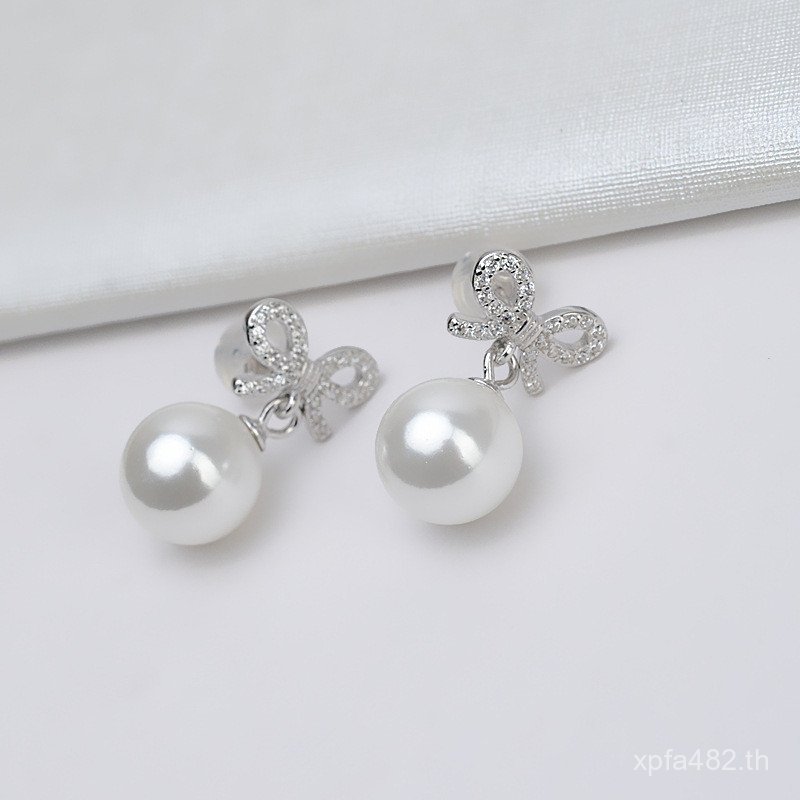 S925 เงินกึ่งสําเร็จรูปอุปกรณ์เสริมเครื่องประดับต่างหูต่างหูหญิงที่ว่างเปล่าผู้ถือต่างหูอินเทรนด์ 97