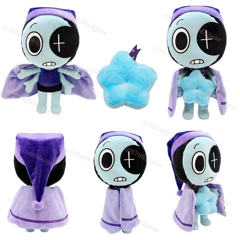 อะนิเมะ Dandys World Astro ของเล่นตุ๊กตาน่ารัก 4 มือ Clown แม่เหล็ก Blue Star รวบรวมตุ๊กตาตุ๊กตาสําหรับเด็กของขวัญวันเกิดของเล่น