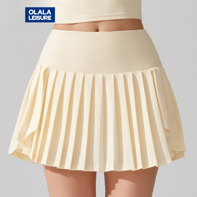Airactive Leisure Casual Yoga Sports Skirt Pleats Tennis Skirt Lining High Waist Antibacterial