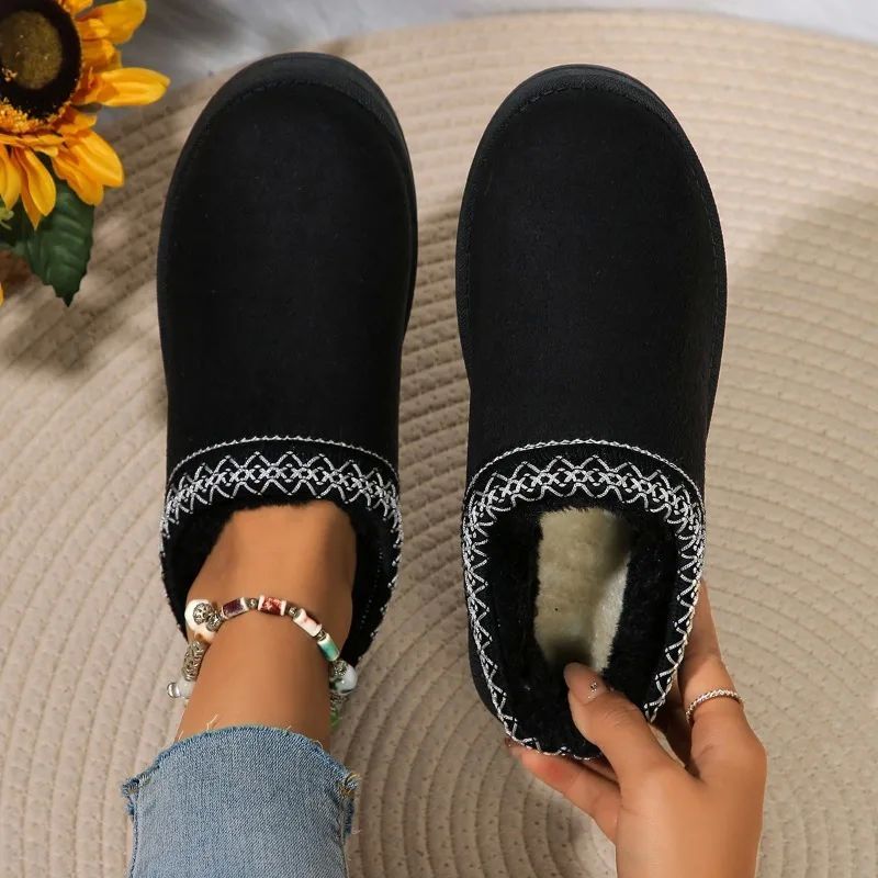บูทกันหนาว รองเท้าหิมะ Uggs, Women's Fur, Autumn and Winter Velvet Thermal Cotton S
