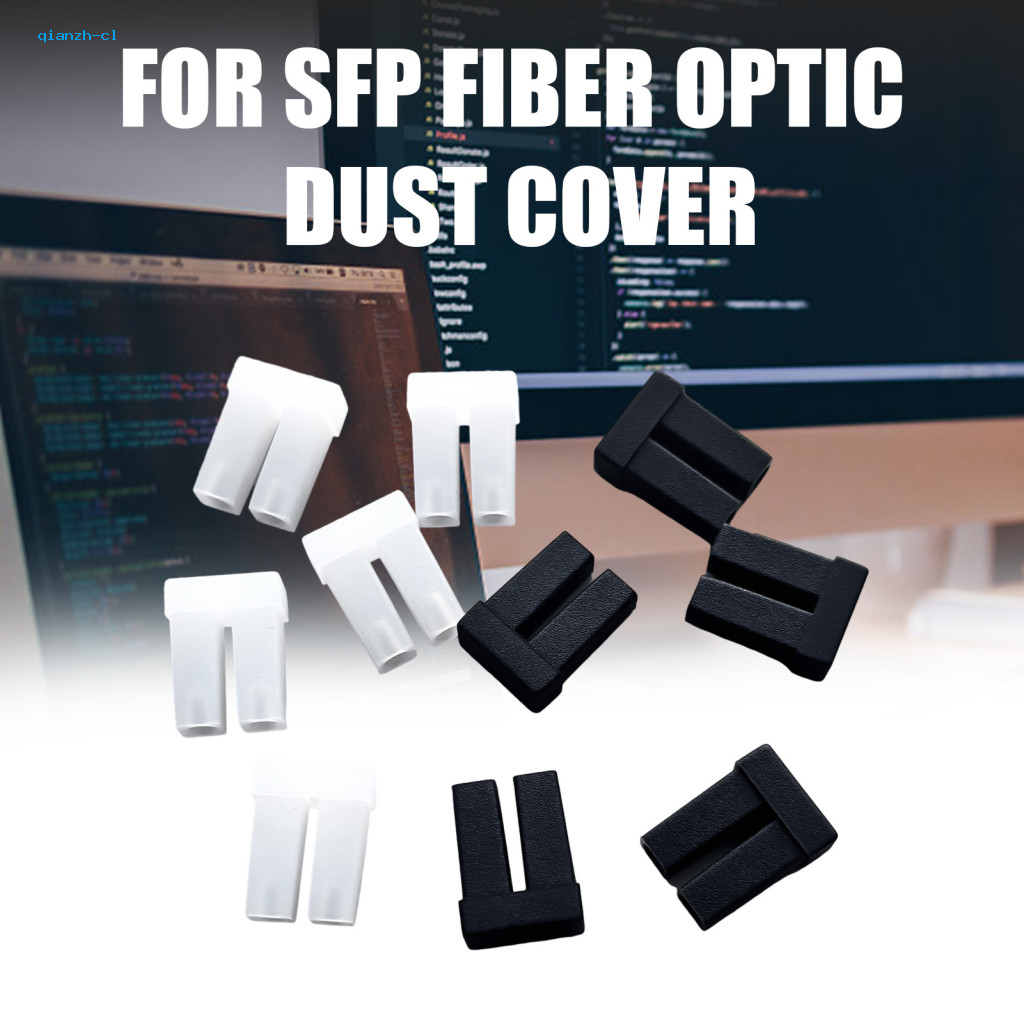 Lc Fiber Optic Dust Cover Lc Connector Cap 10pcs สีดํา Lc Dust Caps สําหรับ Sfp Xfp Sfp Fiber Optic Transceiver โมดูลยางป้องกันฝุ่นครอบคลุม Duplex Optical สําหรับเครือข่าย