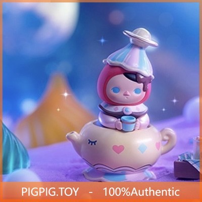 [secret] POPMART Pucky Pucky Pucky Pucky Elf Animal Tea Party Mystery Box รูปของขวัญตกแต่ง