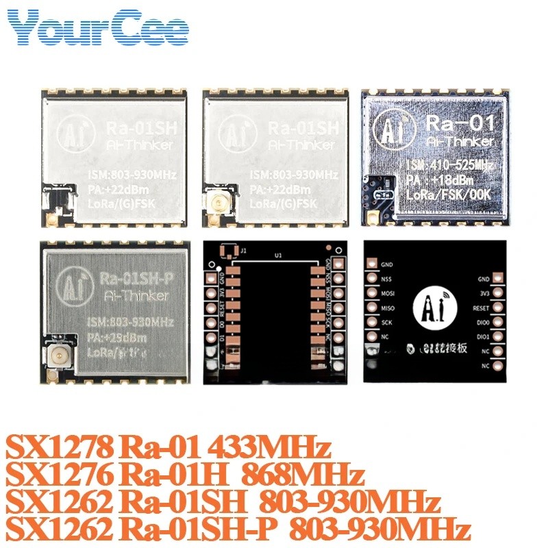 10 ชิ้น/1 PC SX1276 LoRa Ra-01H 868MHz SX1278 Ra-01 433M SX1276 Ra-01H Spread Spectrum Wifi โมดูลการ