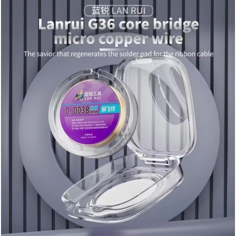 สายทองแดงไมโคร LANRUI G36 ขนาด 0.0038 มม. สำหรับซ่อมเมนบอร์ดและซีพียูโทรศัพท์มือถือ - 100 เมตร