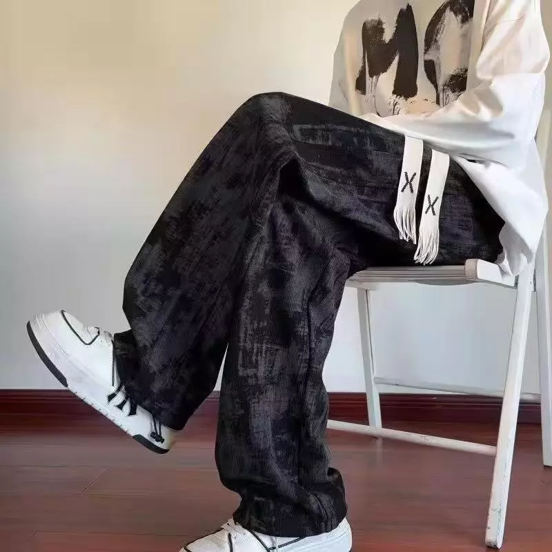 56MEN Pants ZR816 กางเกงขายาว ลำลอง กางเกงบางเบาใส่สบาย กางเกงวอร์ม ทรงหลวม เอวยางยืด