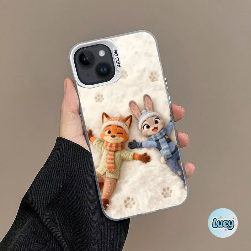 🐻‍❄️Lucy🐻‍❄️ เคสโทรศัพท์ไอโฟนลายน่ารัก สำหรับ 17 7Plus 11 15 14 13 12 Pro Max 11 Pro Max X XR XS Max 7 15 14 8 Plus