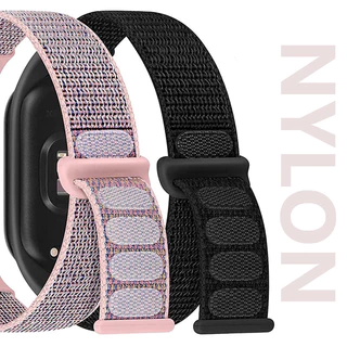 เข็มขัดไนลอน for Xiaomi Mi Band 10 9 8 เข็มขัด Mi Band 7/6/5/4/3 อุปกรณ์เสริมสำหรับเข็มขัดกีฬา for Miband 8 7 6 5 4 3