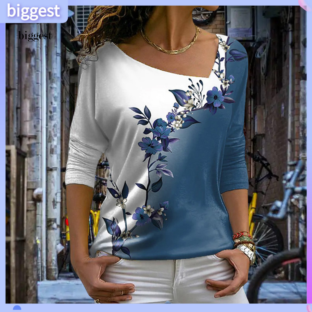 BGT เสื้อหนาวแขนยาวสำหรับผู้หญิง ออกแบบลายดอกไม้สวยงาม คอโวลต์ สวมใส่ง่าย อุ่นและนุ่ม