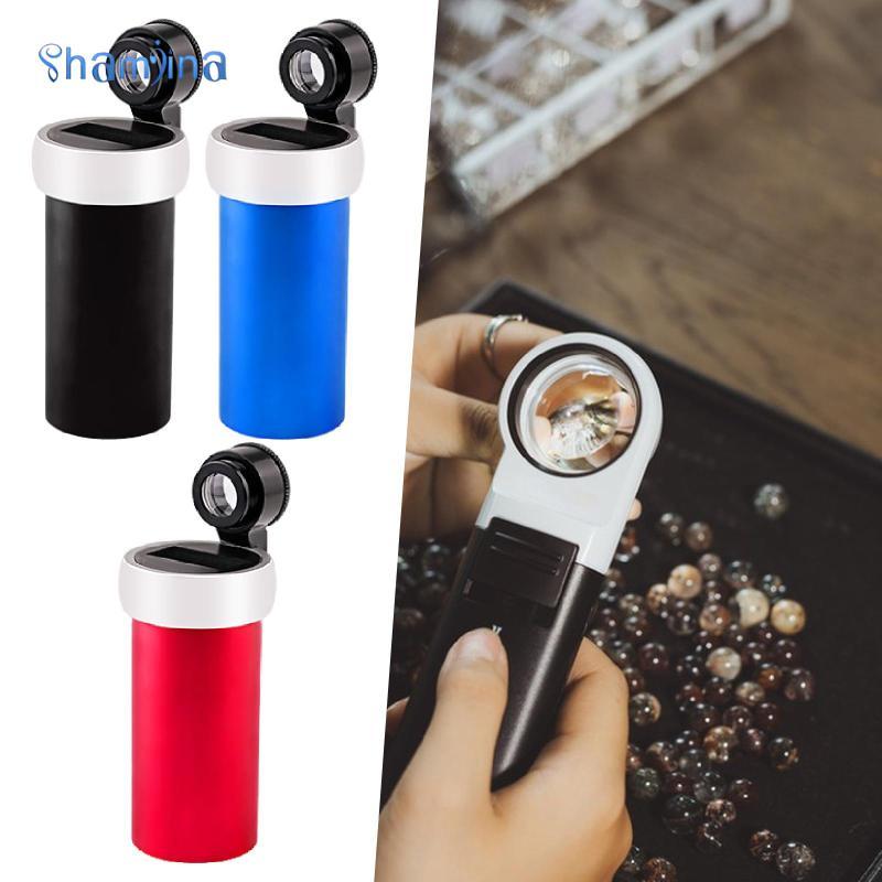 [Shamjina] เพชรเอวกระจก Loupe 10x Multiuse Diamond Incription Reader สําหรับ Home