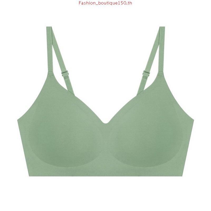 Wacoal Mood ชุดชั้นเนียน บราไร้โครง Smart Size เสริมฟองน้ำ รุ่น MM1F06 สีฟ้า (LT)