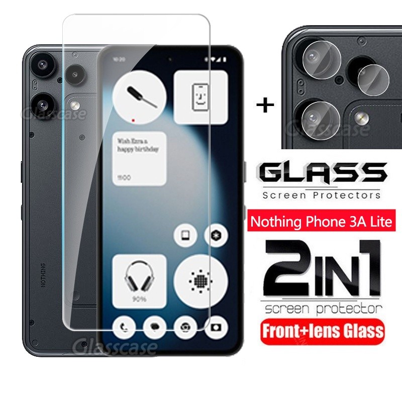 2 In 1 ป้องกันหน้าจอกระจกนิรภัยฟิล์มสําหรับ Nothing โทรศัพท์ 3A Lite Pro 3ALite 3APro Phone3ALite Ph