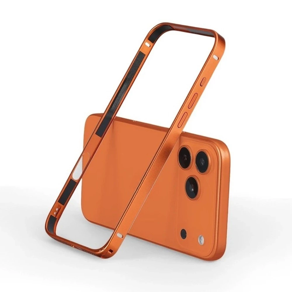 หรูหรา Slim อลูมิเนียมโลหะกันชนเคสโทรศัพท์สําหรับ iPhone 17 Pro Max 12 13 14 15 16 Pro Max & Air | เปลือกแข็งกันกระแทกและป้องกันรอยขีดข่วนด้านข้าง