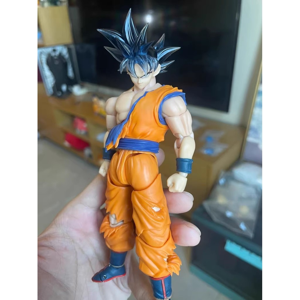 LIN Dragon Ball SHF TK Ultra Instinct Sign Goku Head Sculpt, Recast Soft Rubber Head Sculpt