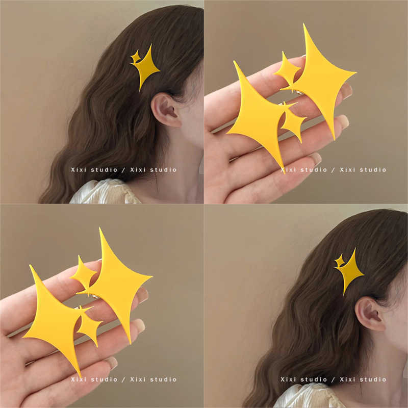 Shining Star Hairpin สาว Opera Hairpin ด้านข้างคลิป High-value Bangs คลิป Kagura COS อุปกรณ์เสริมผม 