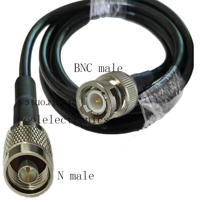 1 PC LMR400 50-7 BNC ชาย N ชายปลั๊ก RF Coax สาย LMR-400 Ham วิทยุ 50ohm 1/2/3/5/10 M