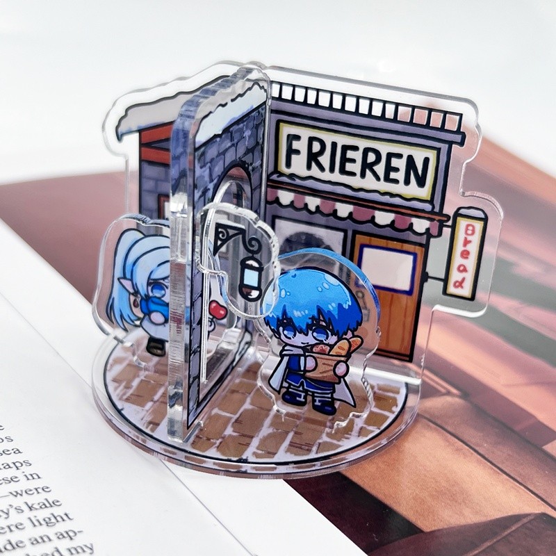 . Illumin莲边 Mide Beauty Powder Powder รอบทิศทาง Simmel อะนิเมะพัดลม Millet รุ่น Q อะคริลิคผสมขาตั้งจ