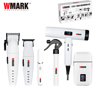 WMARK NG 8635 KIT 6 IN 1 Kit Maquina de Corte Acabamento Secador Branco
