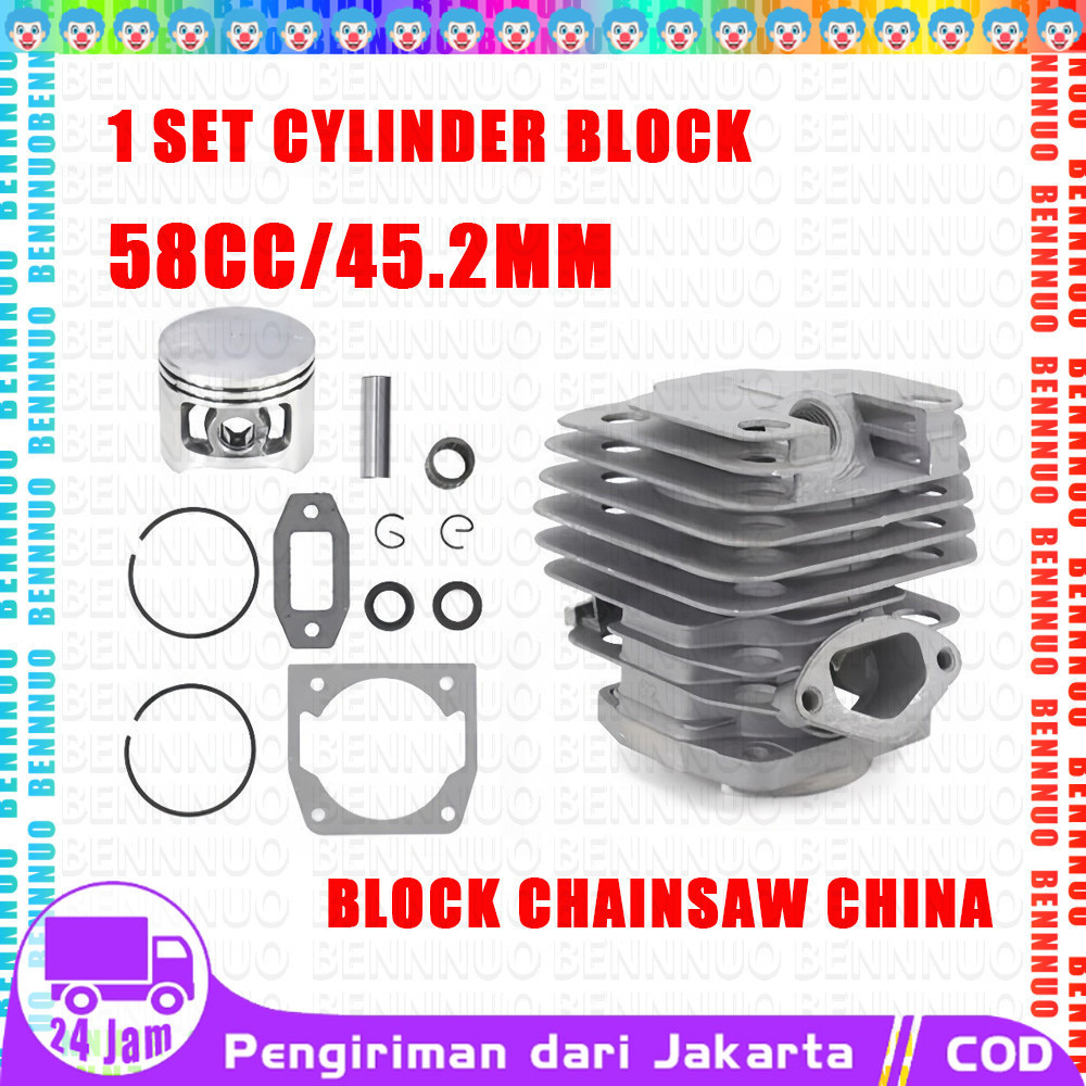 MESIN กระบอก Assy ชุดบล็อก Maestro 5800 บล็อก SENSO Maestro Cyl บล็อก Assy 5800 Maestro 58cc กระบอกเ