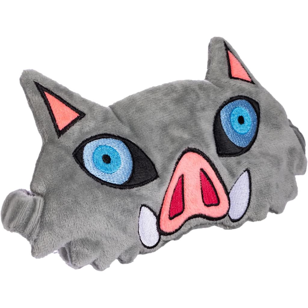 Novelty Demon Inosuke Mask for Sleeping, Boar Blindfold Sleep Mask, Super Soft Smooth Plush (Boar Ey