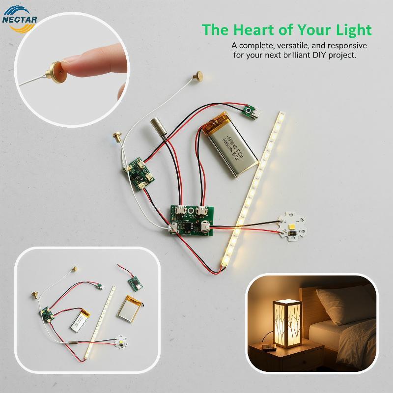 TAR ประหยัด 4 ชิ้น LED Touch Switch 5V 2A โมดูลสําหรับความสว่างยาวนาน N