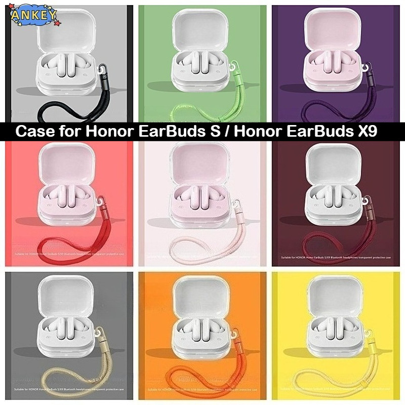 For Honor EarBuds S Case Protective Transparent Clear TPU Covers Honor EarBuds X9 Bluetooth Earphone