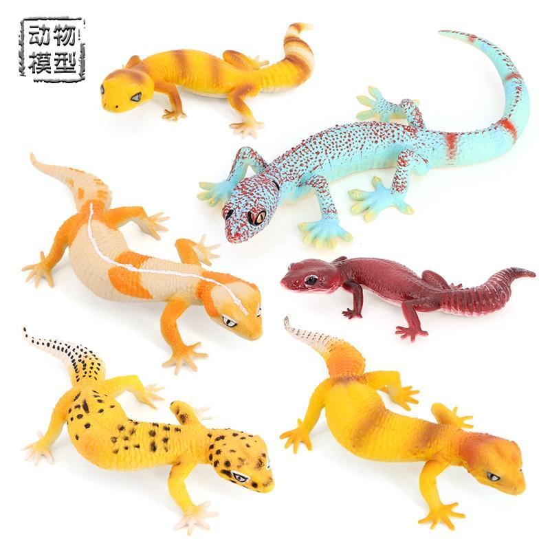 ของเล่นเด็กจําลองสัตว์รุ่นหอยเสือดาวพิมพ์Gecko Day Travel Gecko Early Education Cognitiveเครื่องประด