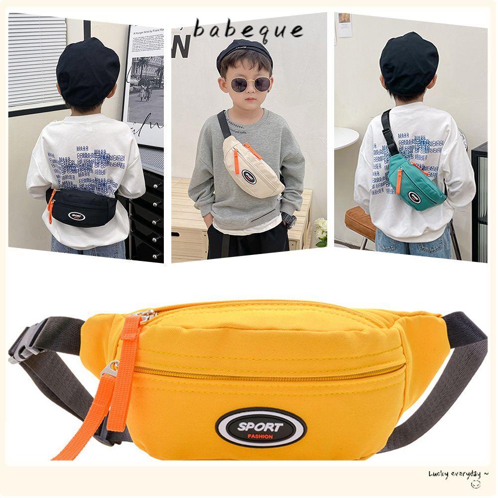 BABEQUE Fanny Pack, กระเป๋าคาดหน้าอกเด็กกันน้ําความจุขนาดใหญ่, กระเป๋าคาดเอวน้ําหนักเบาอเนกประสงค์ซิป