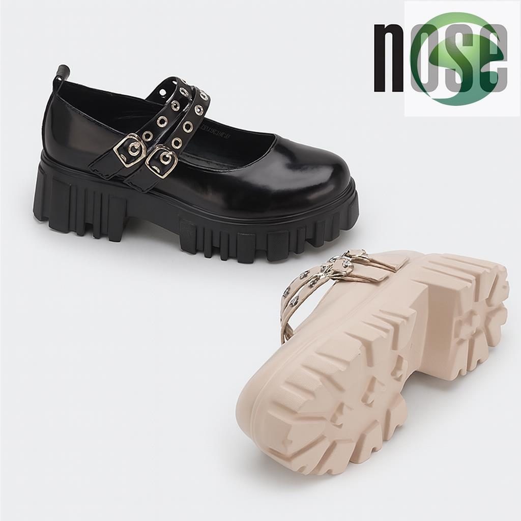 AH4 Nose Chunky Platform Mary Jane Kasut Mary Jane Wanita Stylish Comfy Platform Shoe